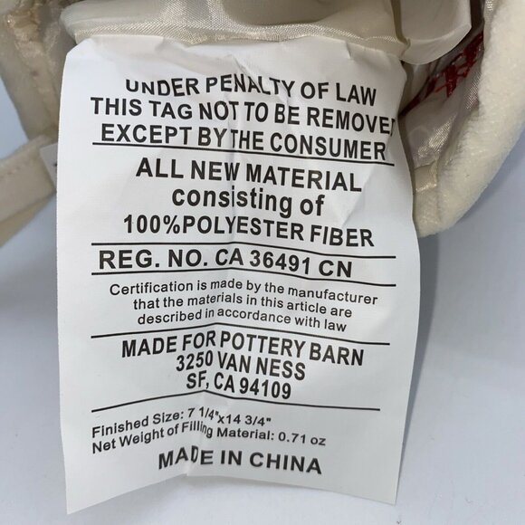 Pottery Barn Charlie Velvet Christmas Holiday Stocking Red Monogrammed 14 Inch - Picture 6 of 11